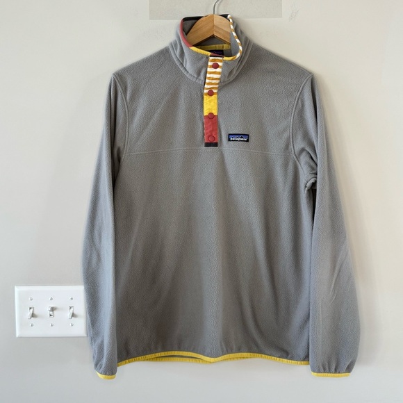 Patagonia Micro D Quarter Snap-T Pullover Sweatshirt - Gray - Picture 2 of 8